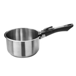 Fashion Pradel France Lot de 3 casseroles inox + 1 manche amovible