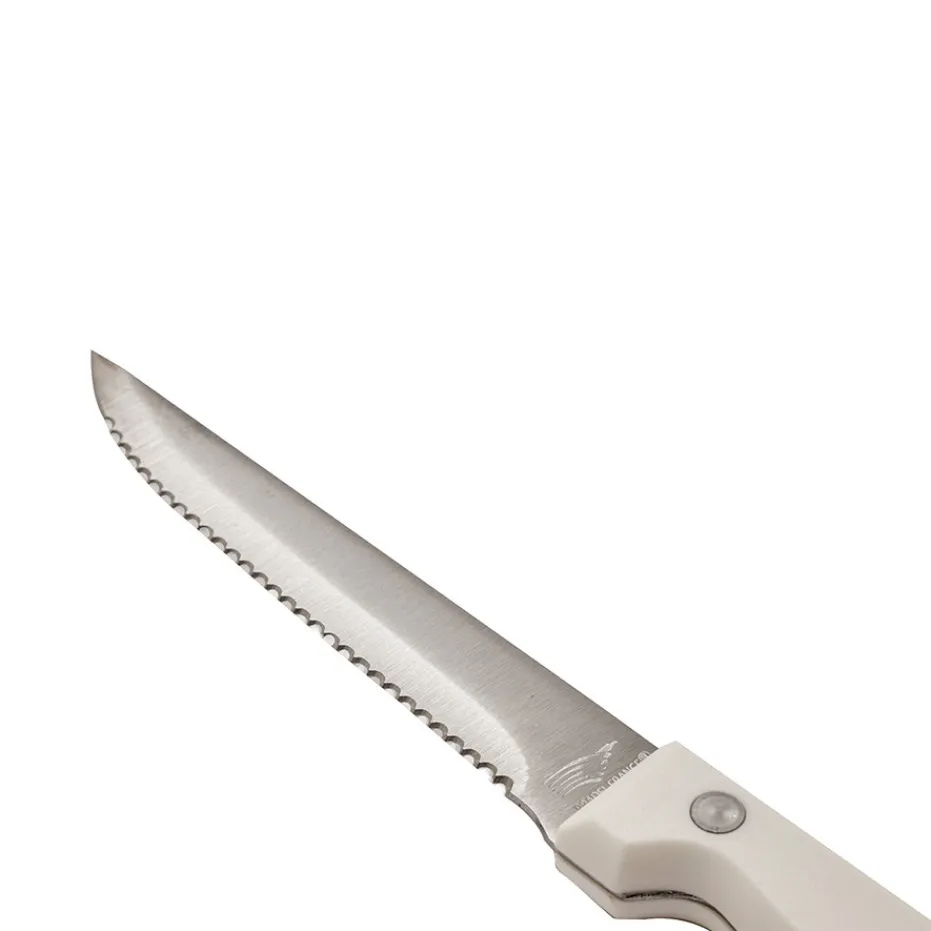 Clearance Pradel France Lot de 6 couteaux à steak - blanc