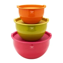 Cheap Pradel France Lot de 3 saladiers inox multicolores avec couvercles