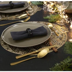 Outlet Pradel France Lot de 4 sets de table forme boule de Noël