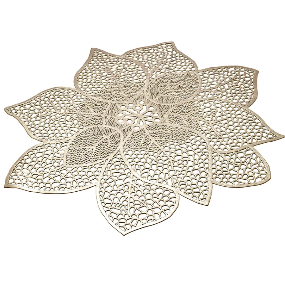 New Pradel France Lot de 6 sets de table forme poinsettia